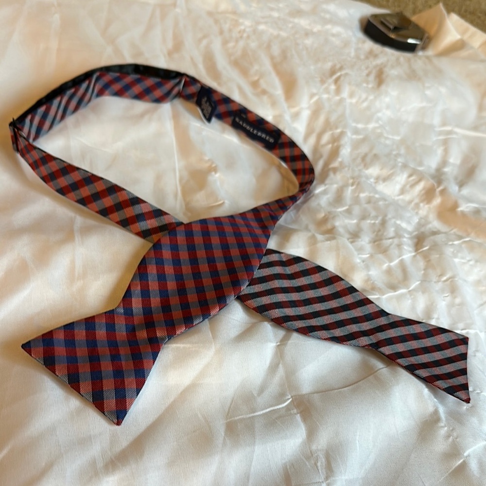 Saddlebred Red and Blue Striped Tie Classic Accessory